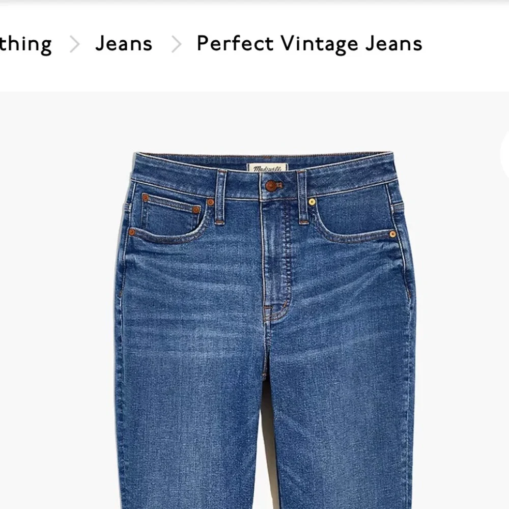 Madewell NWT Perfect Vintage Jean in Finney Wash W30 - Picture 2 of 3